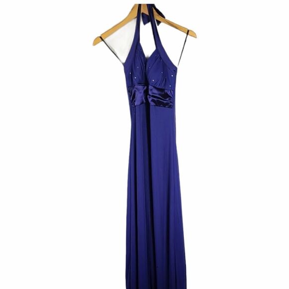 Taboo Purple Halter Evening & Formal Dresses - Picture 3 of 6